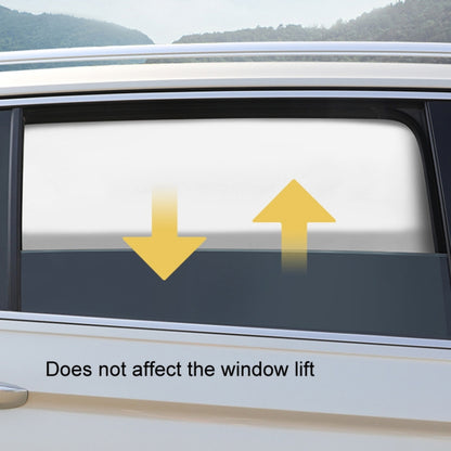 Heat-insulating Opaque Vinyl Coated Magnetic Car Curtains, Style: Full Blackout Rear Row by buy2fix