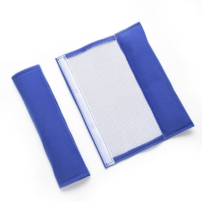 Car Seat Belts Soft Plush Shoulder Pads(Navy Blue) by buy2fix