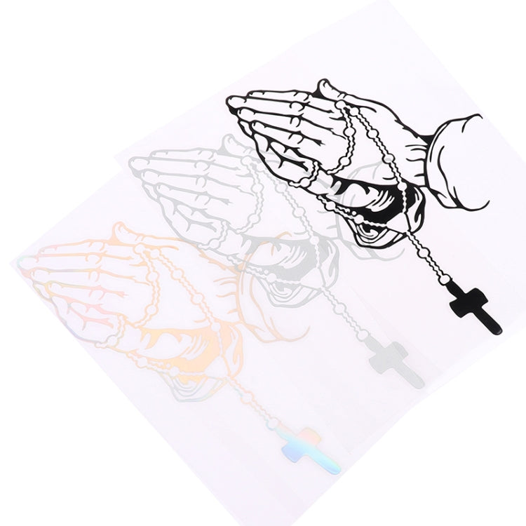 10pcs Car Stickers Car Rear Modification Plate Label(White) by buy2fix