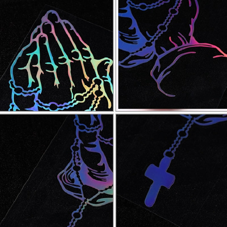 10pcs Car Stickers Car Rear Modification Plate Label(Black) by buy2fix