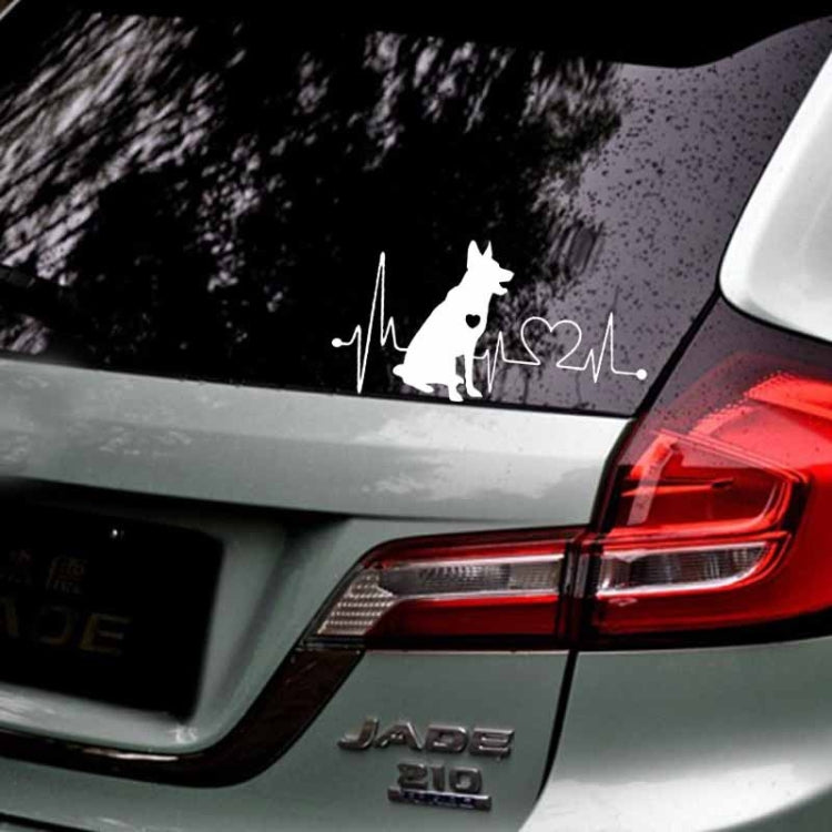 10pcs German Shepherd Cartoon Animal Car Sticker(Black) by buy2fix