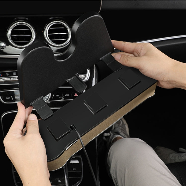 Car Seat Gap Storage Box Multifunctional Mobile Phone USB Charger, Color: Standard Brown by buy2fix