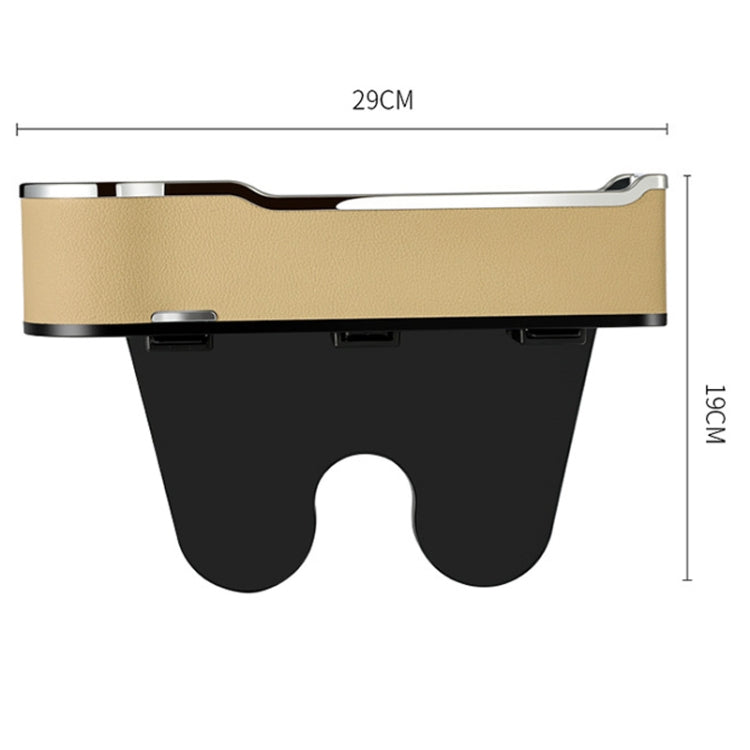 Car Seat Gap Storage Box Multifunctional Mobile Phone USB Charger, Color: Standard Beige by buy2fix