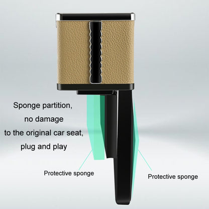Car Seat Gap Storage Box Multifunctional Mobile Phone USB Charger, Color: QC3.0 Beige by buy2fix