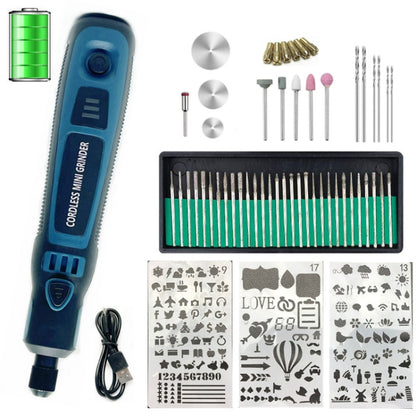 55-in-1 Rechargable Mini Electric Grinder Kit 3-speed Adjustable Miniature Electric Drill Manicure Tool - Abrasive Tools & Accessories by buy2fix | Online Shopping UK | buy2fix