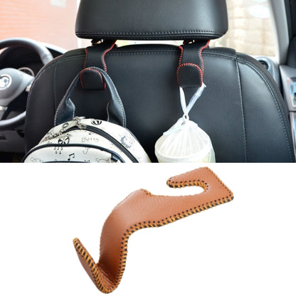 Car Hidden Multi-function Seat Back Seat Small Hook(Brown) by buy2fix