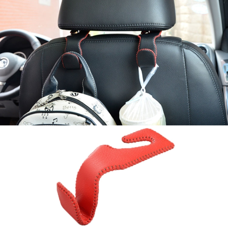 Car Hidden Multi-function Seat Back Seat Small Hook(Red) by buy2fix