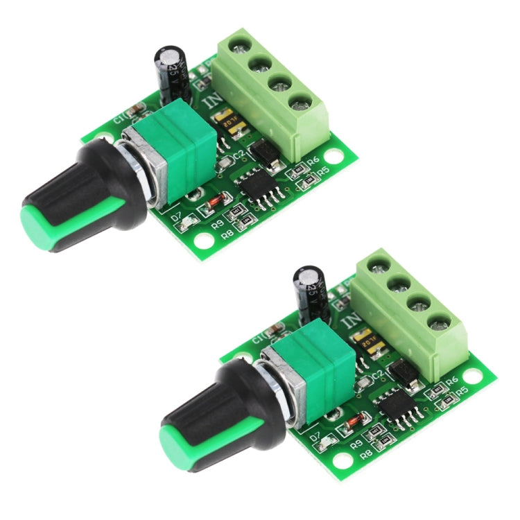 2pcs 1.8V/3V/5V/6V/12V 2A PWM DC Motor Governor Switch(1803BK) by buy2fix