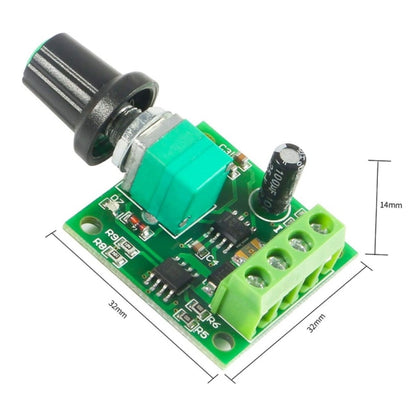 2pcs 1.8V/3V/5V/6V/12V 2A PWM DC Motor Governor Switch(1803BK) by buy2fix