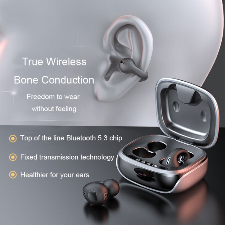 JX80 TWS Wireless Bone Conduction Clip-On Ear Noise Reduction Bluetooth Headset(Skin Color) by buy2fix