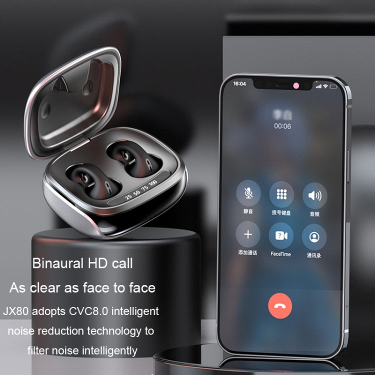 JX80 TWS Wireless Bone Conduction Clip-On Ear Noise Reduction Bluetooth Headset(Skin Color) by buy2fix