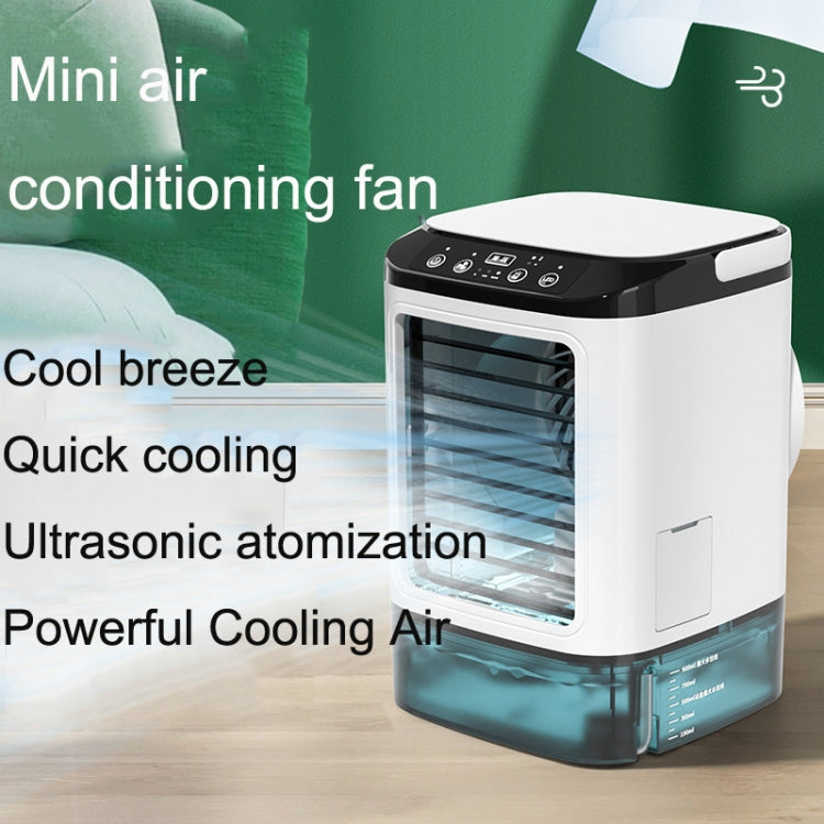 Desktop Mini Cold Air Fan Home Humidifier Dual Spray Air Conditioning Fan With CN Plug by buy2fix