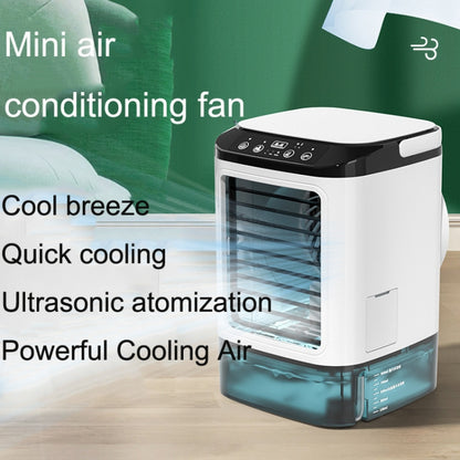 Desktop Mini Cold Air Fan Home Humidifier Dual Spray Air Conditioning Fan With CN Plug by buy2fix