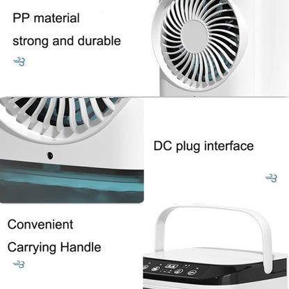 Desktop Mini Cold Air Fan Home Humidifier Dual Spray Air Conditioning Fan With CN Plug by buy2fix