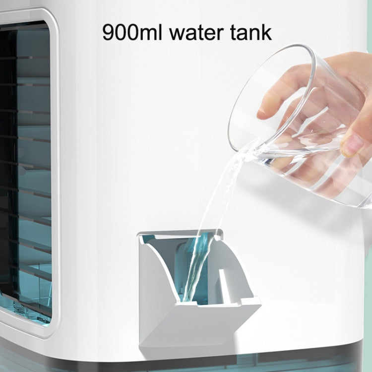 Desktop Mini Cold Air Fan Home Humidifier Dual Spray Air Conditioning Fan With CN Plug by buy2fix