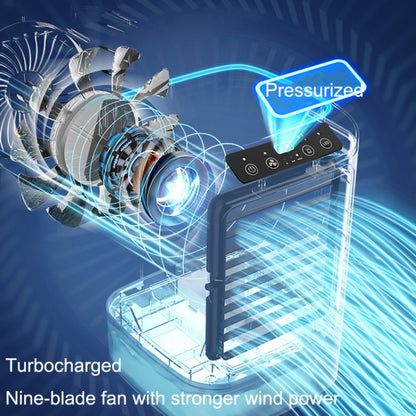 Desktop Mini Cold Air Fan Home Humidifier Dual Spray Air Conditioning Fan With CN Plug by buy2fix