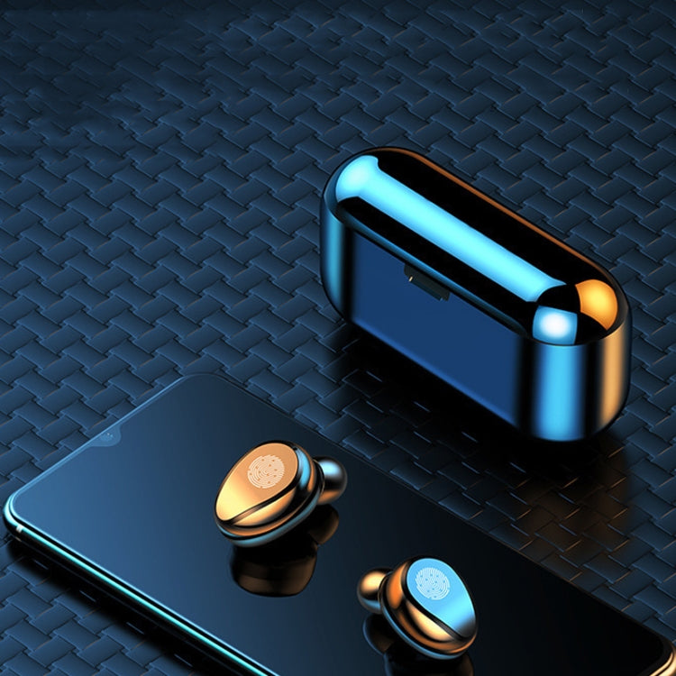 F9-2 LED Digital Display Wireless In-Ear Noise Reduction Long Life Bluetooth Headset(Black) by buy2fix