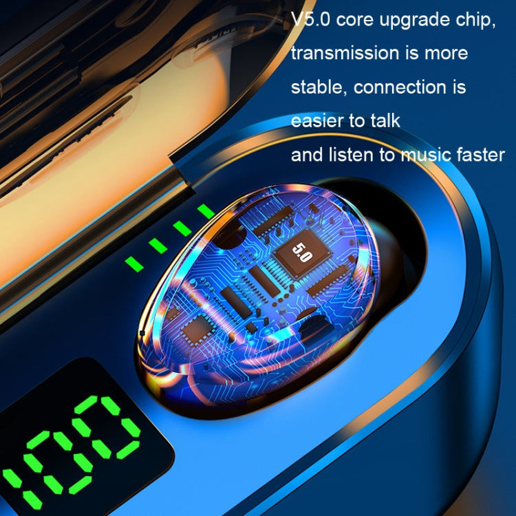 F9-2 LED Digital Display Wireless In-Ear Noise Reduction Long Life Bluetooth Headset(Black) by buy2fix