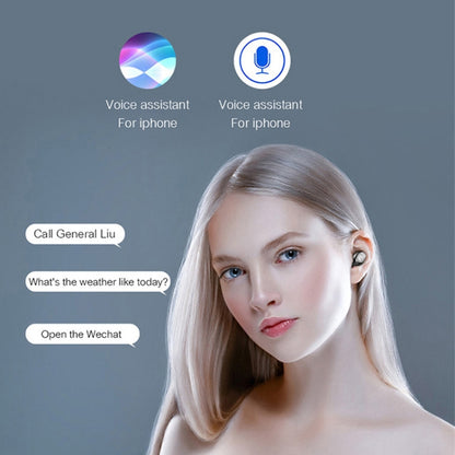 F9-2 LED Digital Display Wireless In-Ear Noise Reduction Long Life Bluetooth Headset(Black) by buy2fix