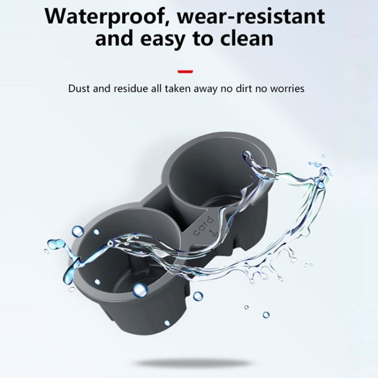 For Tesla Model3/Y Central Control Storage Silicone Cup Stopper(Black) by buy2fix