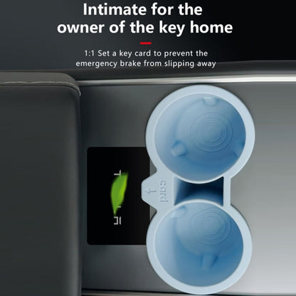 For Tesla Model3/Y Central Control Storage Silicone Cup Stopper(Blue) by buy2fix