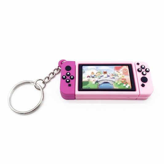 Gamepad Keychain Game Charm Pendant(Pink Small Bridge) by buy2fix