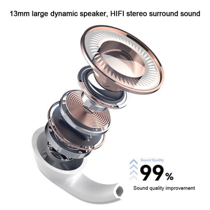 GD68 Bluetooth 5.3 Headphones clip-on Ear Non-in-ear Wireless Air Conduction Sports Headphones Boxed Package(Grey) by buy2fix