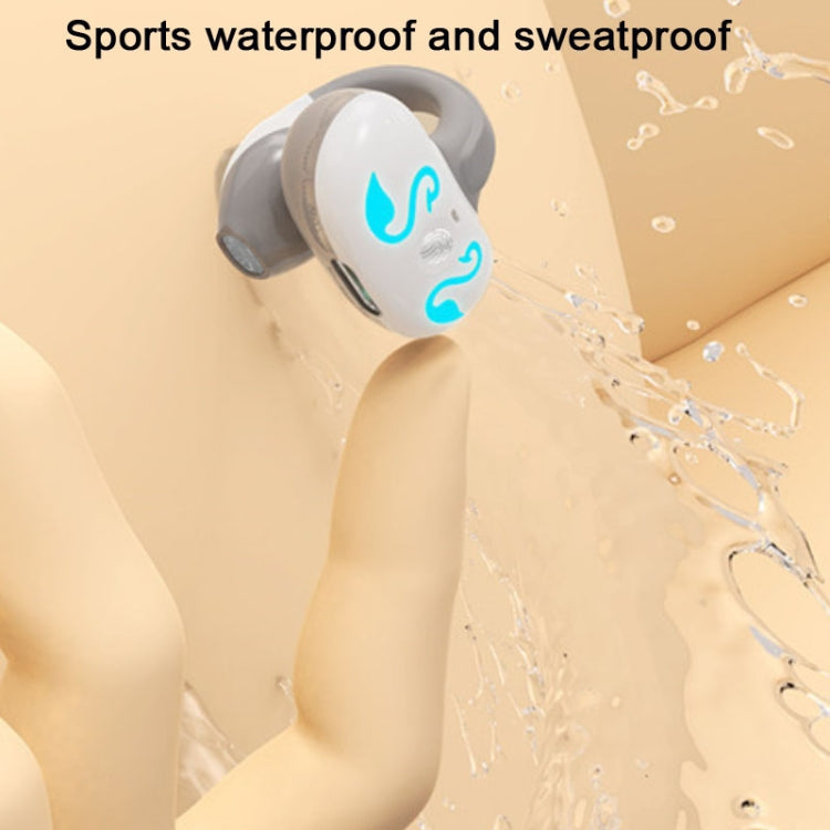 GD68 Bluetooth 5.3 Headphones clip-on Ear Non-in-ear Wireless Air Conduction Sports Headphones Boxed Package(Grey) by buy2fix