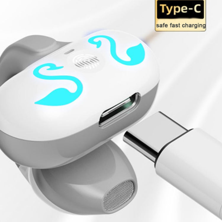 GD68 Bluetooth 5.3 Headphones clip-on Ear Non-in-ear Wireless Air Conduction Sports Headphones Boxed Package(Grey) by buy2fix