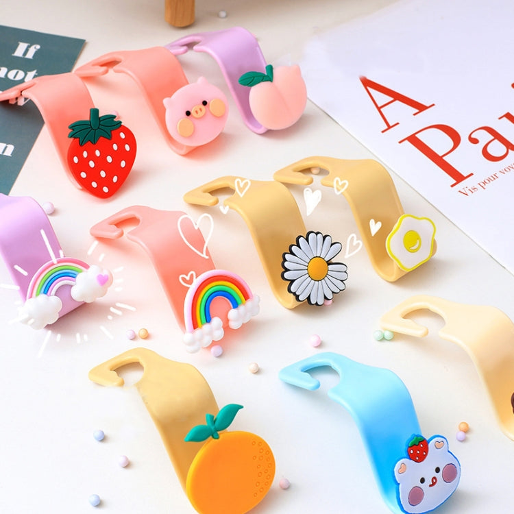 5pcs Car Seat Rear Hidden Multifunctional Cartoon Hook(Random Color Delivery) by buy2fix