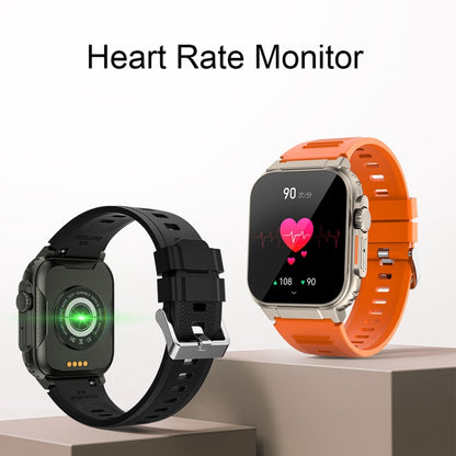 A70 1.96 Inch Health Monitoring Multifunctional IP68 Waterproof Bluetooth Call Smart Watch(Orange) by buy2fix