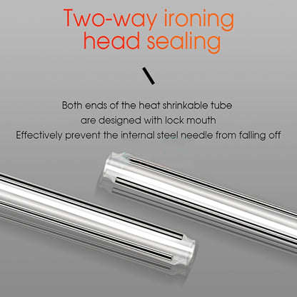 50pcs/pack 60mm Double -Pin Leather Thread Optical Fiber Heat Shrinkable Tube Optical Hot Melt Tube by buy2fix