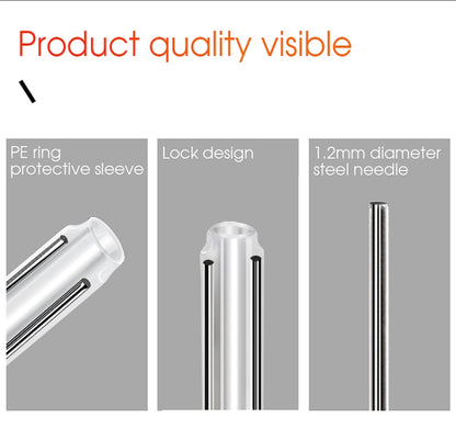 50pcs/pack 60mm Double -Pin Leather Thread Optical Fiber Heat Shrinkable Tube Optical Hot Melt Tube by buy2fix