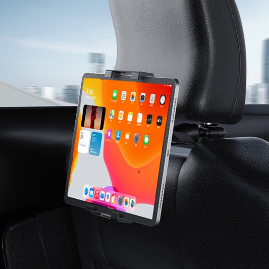 Car Rear Seat Folding Stretchable Headrest Tablet Bracket, Color: Metal Clamp Arm by buy2fix