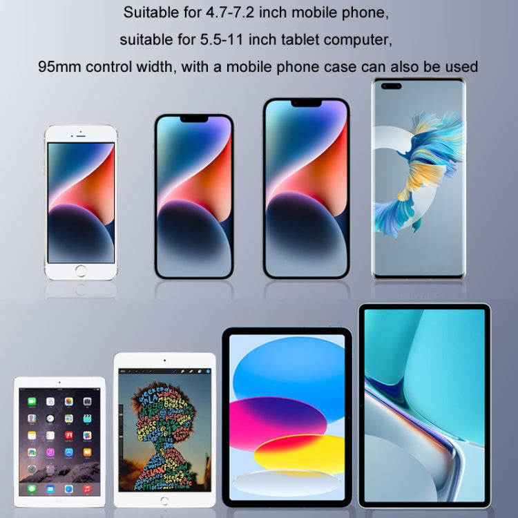 Car Rear Seat Folding Stretchable Headrest Tablet Bracket, Color: Metal Clamp Arm by buy2fix