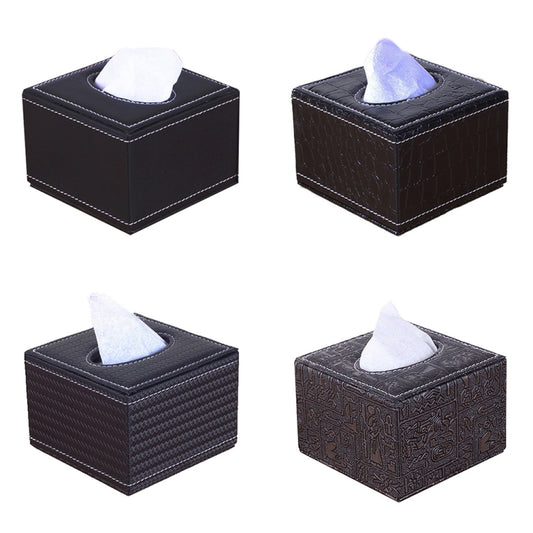 Wheat Pattern Hotel Restaurant Leather Square Paper Box Car Tissue Box by buy2fix