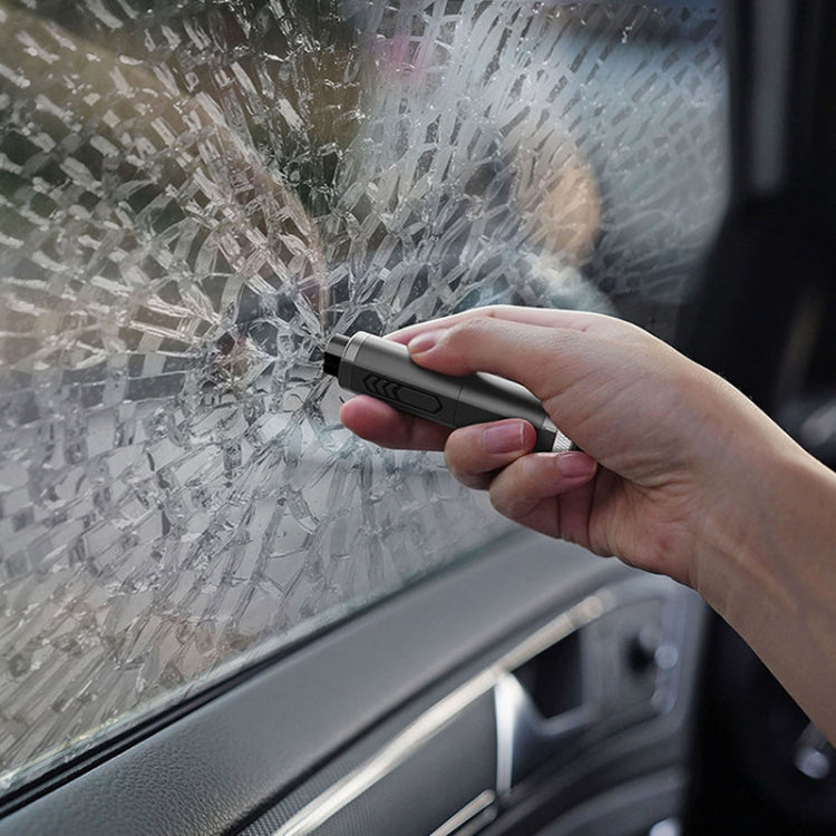 Multifunctional Break Window Mini Safety Hammer Parking Number Plate(Red) by buy2fix