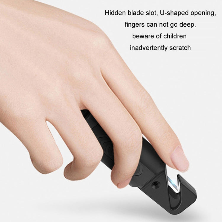 Multifunctional Break Window Mini Safety Hammer Parking Number Plate(Red) by buy2fix