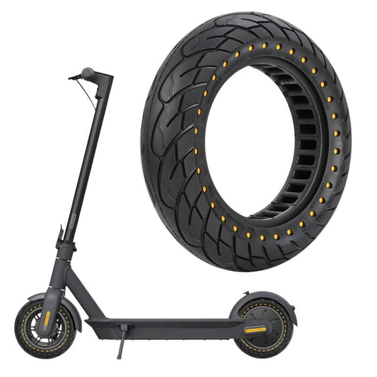 For Kugoo M4 Electric Scooter 10 Inch Inflatable Honeycomb Solid Run-flat Tire(36mm Slot Yellow) - Accessories & Parts by buy2fix | Online Shopping UK | buy2fix