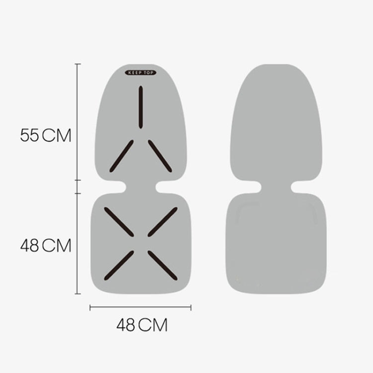 KEEP TOP Car Child Safety Seat Anti-Slip Thickened Anti-Wear Protective Pad(Gray) by KEEP TOP