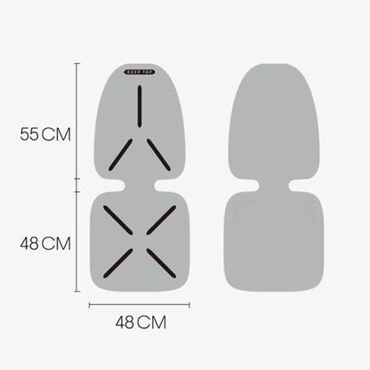 KEEP TOP Car Child Safety Seat Anti-Slip Thickened Anti-Wear Protective Pad(Gray) by KEEP TOP
