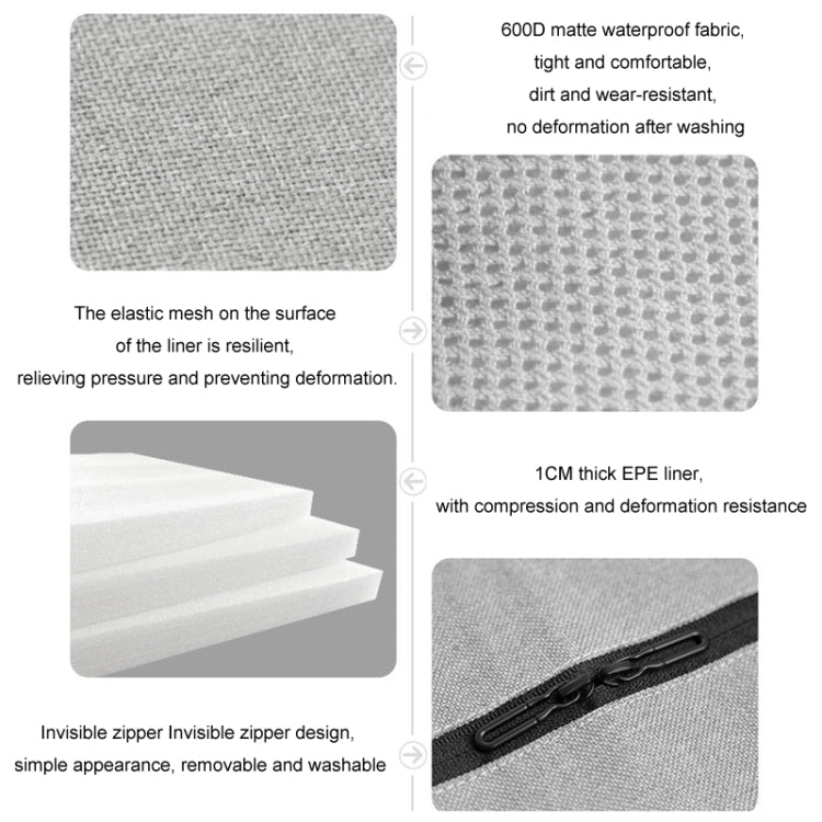 KEEP TOP Car Child Safety Seat Anti-Slip Thickened Anti-Wear Protective Pad(Gray) by KEEP TOP