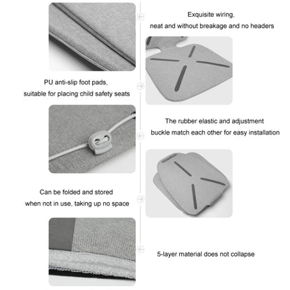 KEEP TOP Car Child Safety Seat Anti-Slip Thickened Anti-Wear Protective Pad(Gray) by KEEP TOP