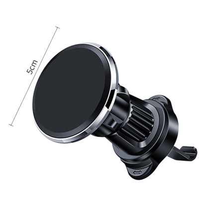 Aluminum Alloy Rotatable Magnetic Car Air Outlet Mobile Phone Holder(Black) by buy2fix