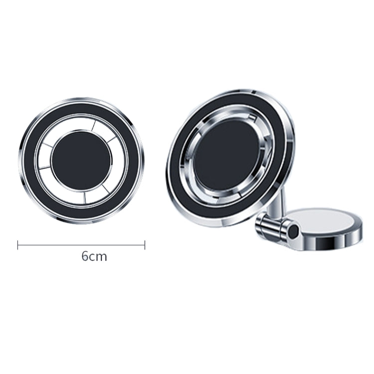 Dashboard Magnetic Navigation Foldable Universal Car Phone Holder(Silver) by buy2fix