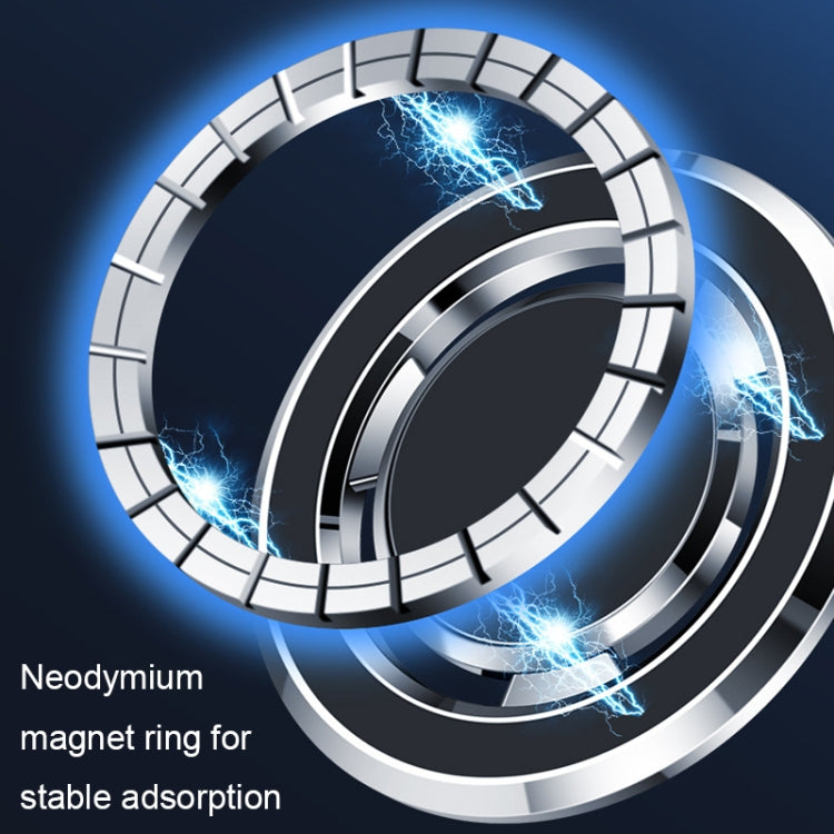 Dashboard Magnetic Navigation Foldable Universal Car Phone Holder(Silver) by buy2fix