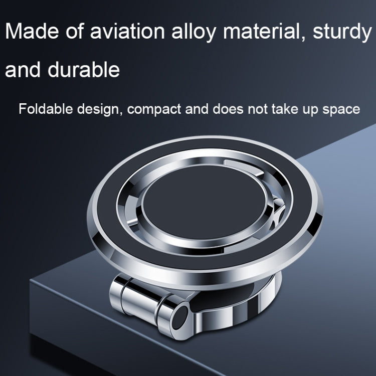 Dashboard Magnetic Navigation Foldable Universal Car Phone Holder(Silver) by buy2fix