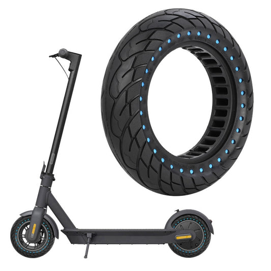 For Ninebot MAX G30 Electric Scooter 10x2.5 Inflatable Honeycomb Solid Run-flat Tire(44mm Slot Blue) - Accessories & Parts by buy2fix | Online Shopping UK | buy2fix