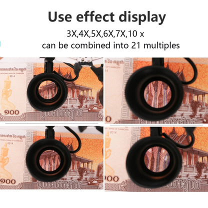 Headband Magnifying Glasses with Cold and Warm Light Source Interchangeable Combine 21 Different Multiples by buy2fix