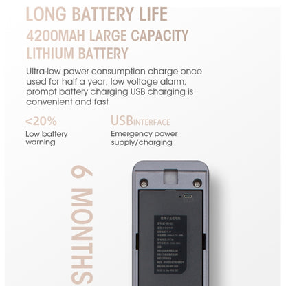 S61 Fully Automatic 3D Face Recognition Tuya Wifi Smart Fingerprint Lock Anti-theft Password Lock(Rose Gold) by buy2fix